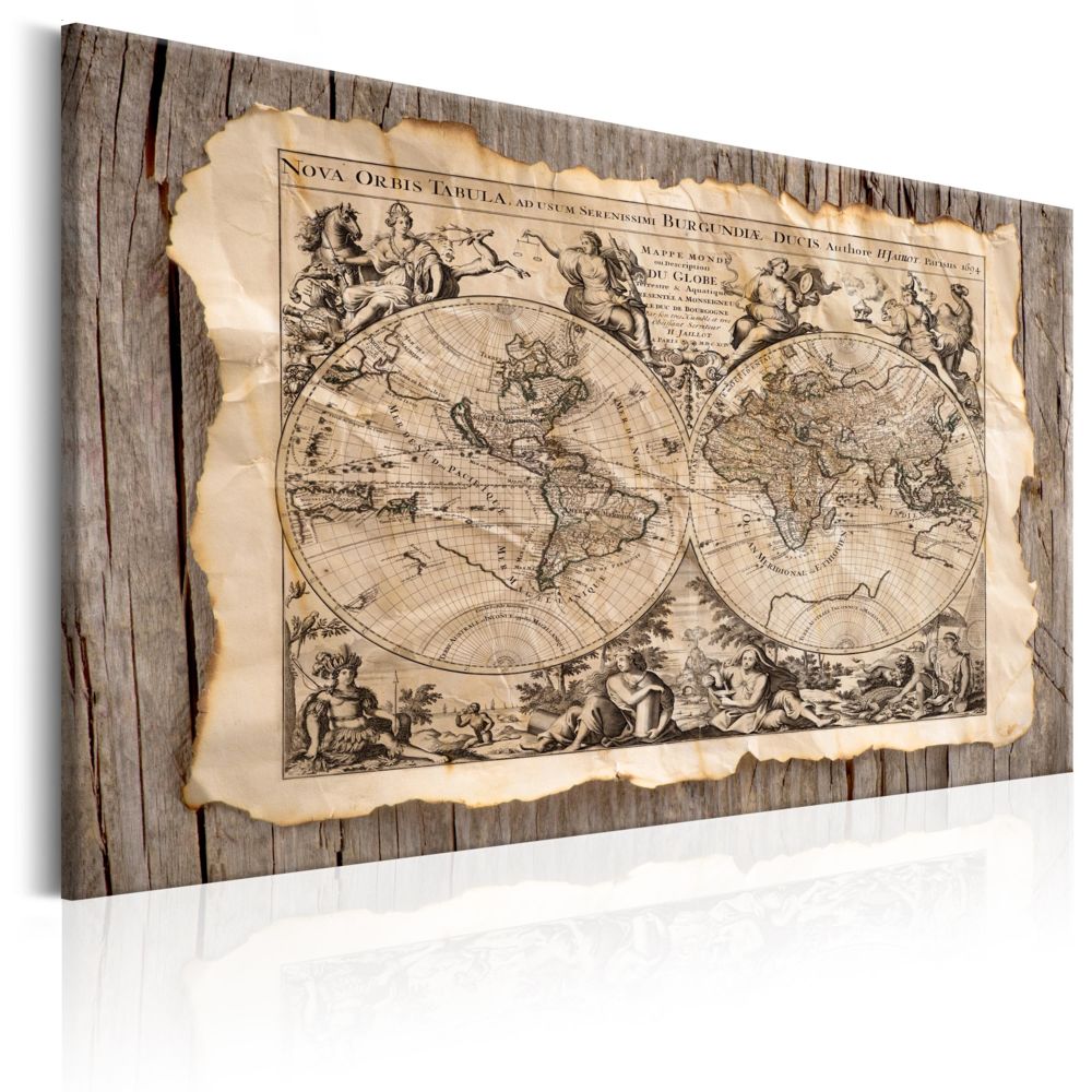 Bimago - Tableau - The Map of the Past - Décoration, image, art | Cartes du monde | - Tableaux, peintures