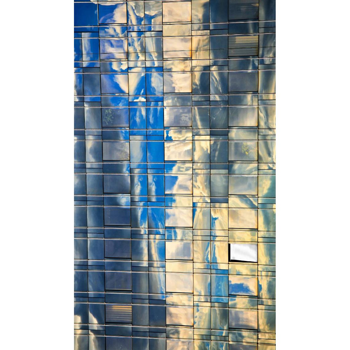 Homemania - HOMEMANIA Tapis Imprimé Glass 1 - Géométrique - Décoration de Maison - Antidérapant - Pour Salon, séjour, chambre à coucher - Multicolore en Polyester, Coton, 100 x 150 cm - Tapis