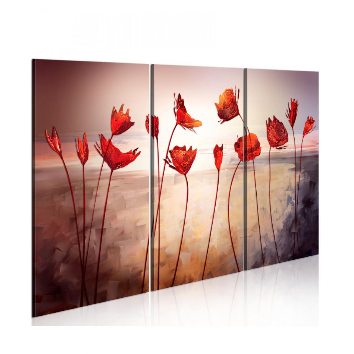 Artgeist - Tableau - Bright red poppies 90x60 - Tableaux, peintures