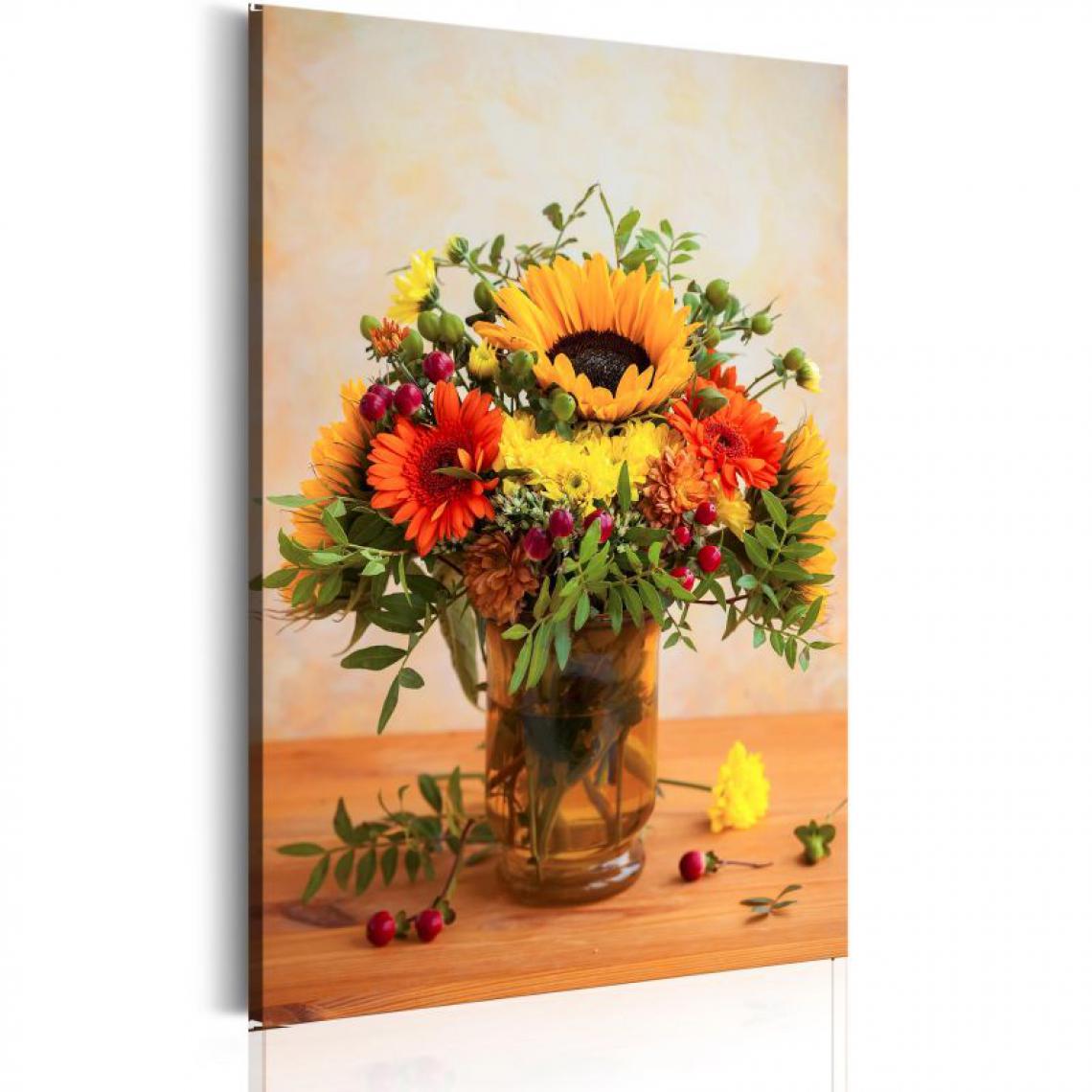 Artgeist - Tableau - Autumnal Flowers .Taille : 80x120 - Tableaux, peintures