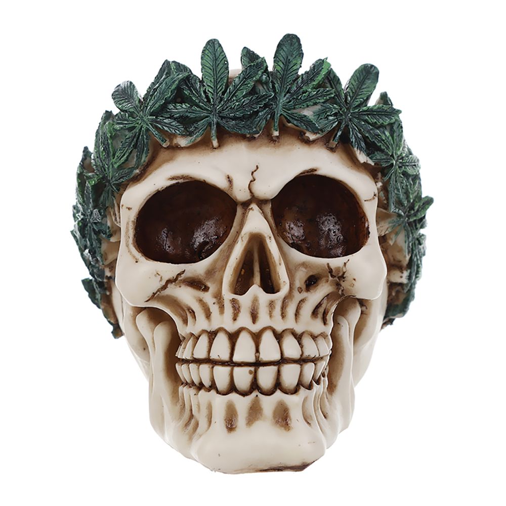 marque generique - gothique crâne u0026 bonnet ornement en résine à collectionner modèle fête décoratif artisanat 8 - Objets déco