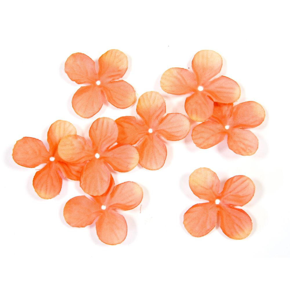 Visiodirect - Lot de 240 pétales de fleurs en tissu Orange - 3 cm - Objets déco