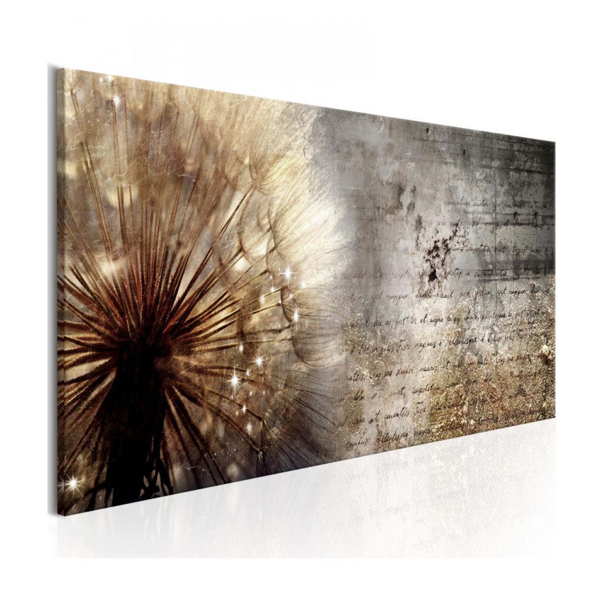 Artgeist - Tableau - Dandelion on Concrete 120x40 - Tableaux, peintures