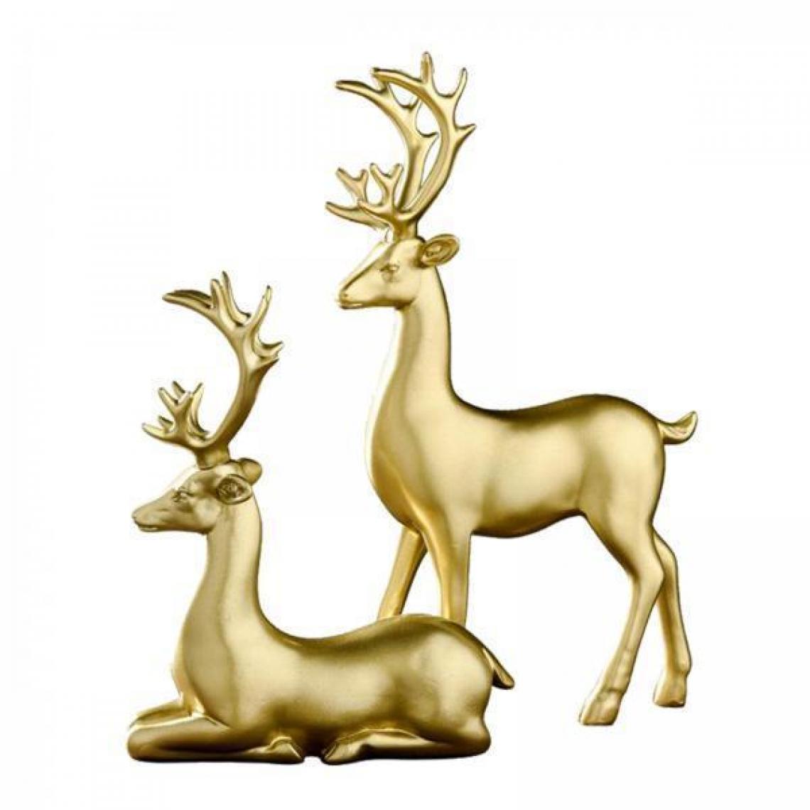 marque generique - Elk cerfs ornement résine artisanat figurine statue - Statues