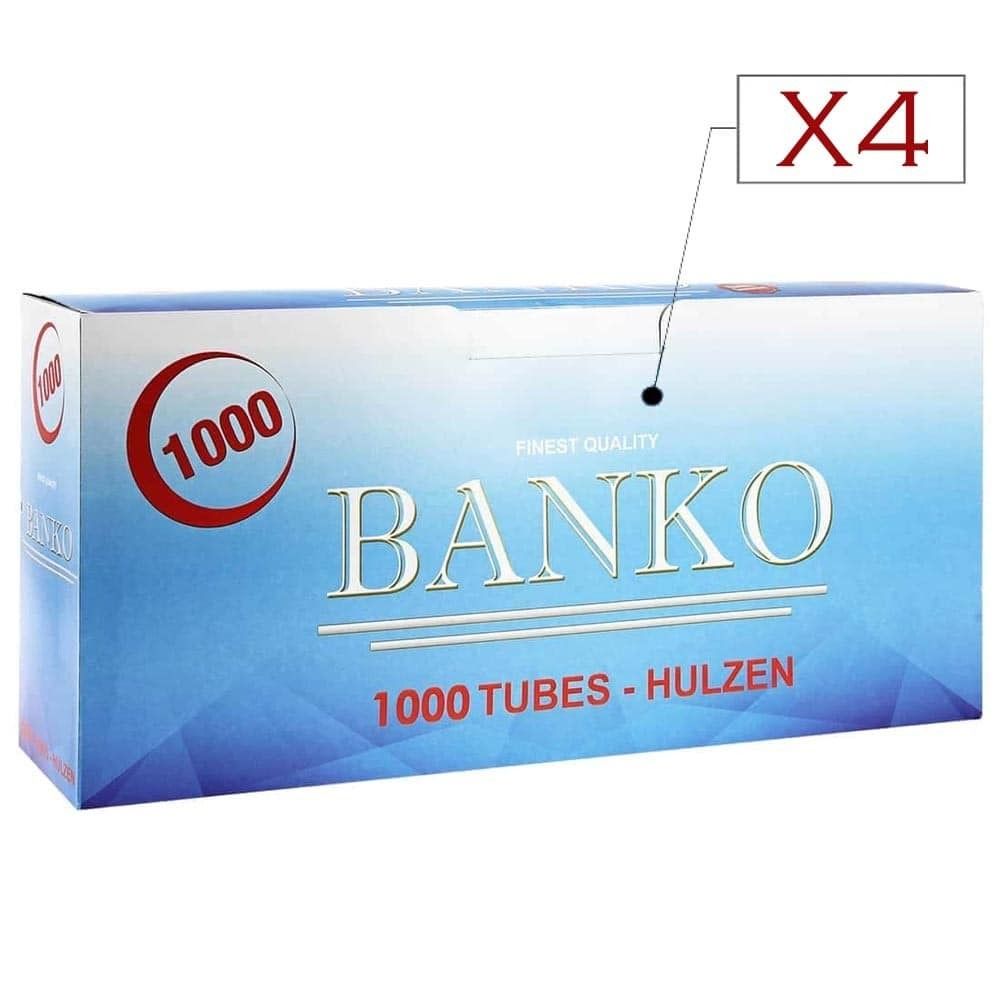 Banko Filtres Et Tubes - Pack de 4 boites de tubes à cigarettes Banko - Cendriers