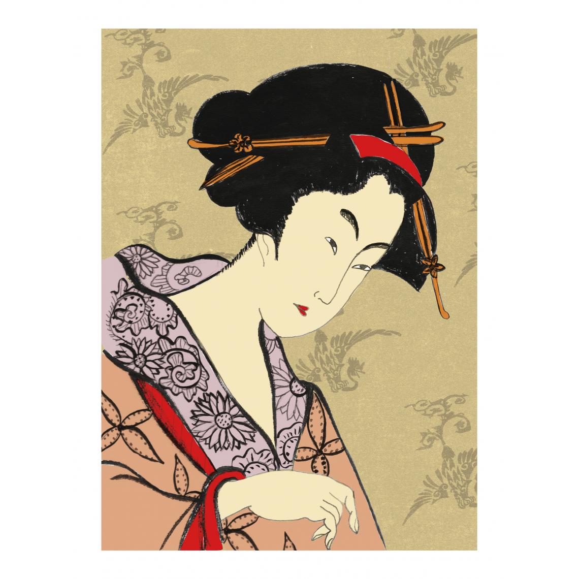 Beneffito - JAPAN - Signature Poster - Geisha - 60x80 cm - Affiches, posters