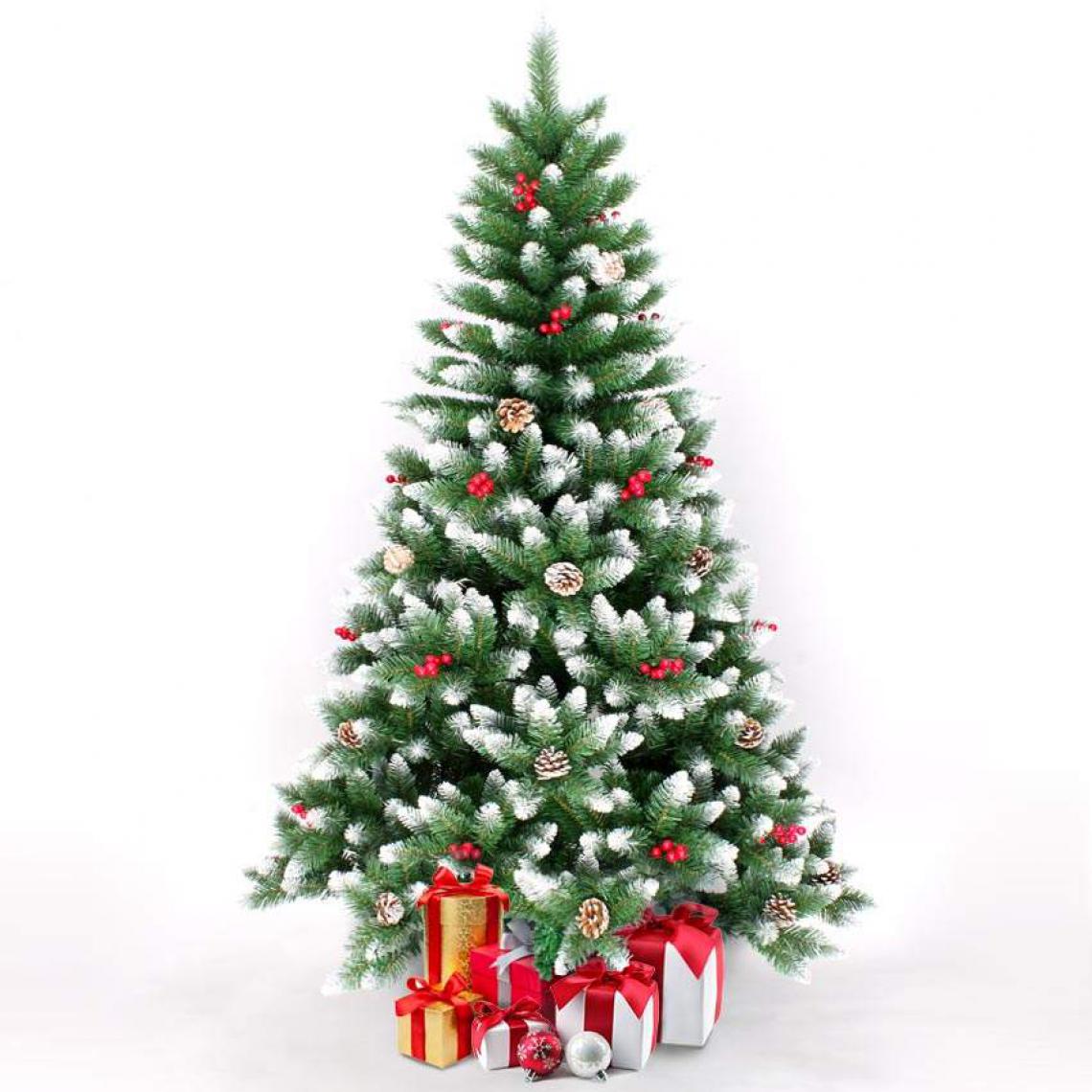 Eco-Xmas - Sapin de Noël artificiel 240 cm avec des décorations Oslo - Sapin de Noël
