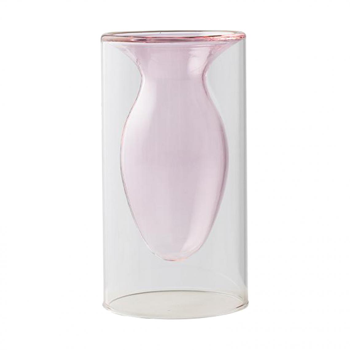 marque generique - Moderne Bonsaï Fleur Vase Nouveauté Planteur Pot Maison Bureau Chambre Décoration Rose - Vases