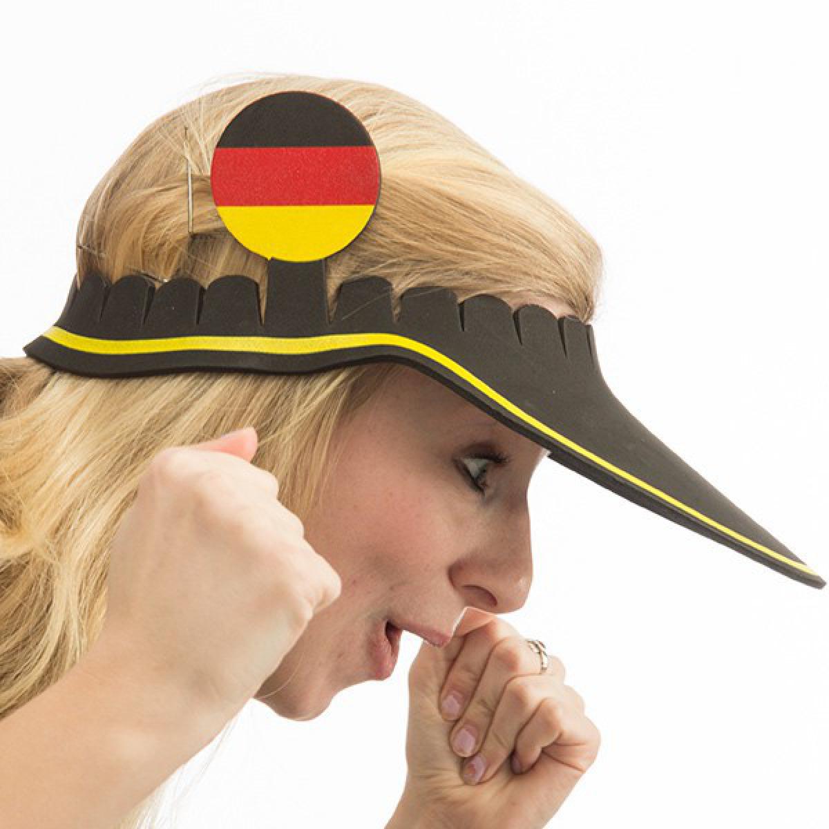 Totalcadeau - Visière à deux drapeaux allemands - casquette Supporter Pas cher - Objets déco