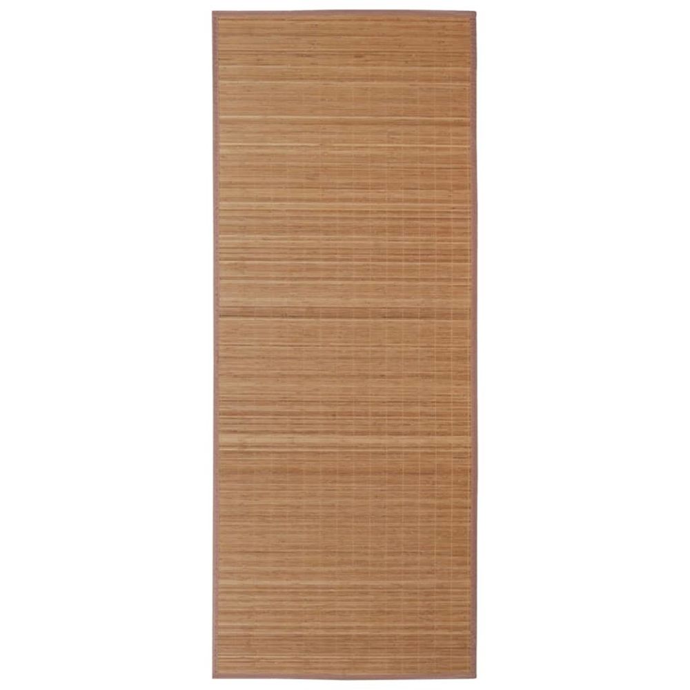 marque generique - Icaverne - Petits tapis categorie Tapis en bambou brun à latte Rectangulaire 80 x 300 cm - Tapis