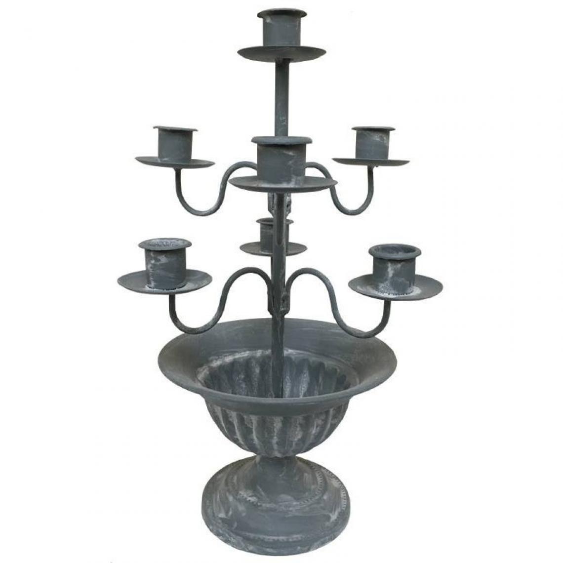 L'Originale Deco - Bougeoir Chandelier de Table avec Coupe Porte Plante 32 cm - Bougeoirs, chandeliers