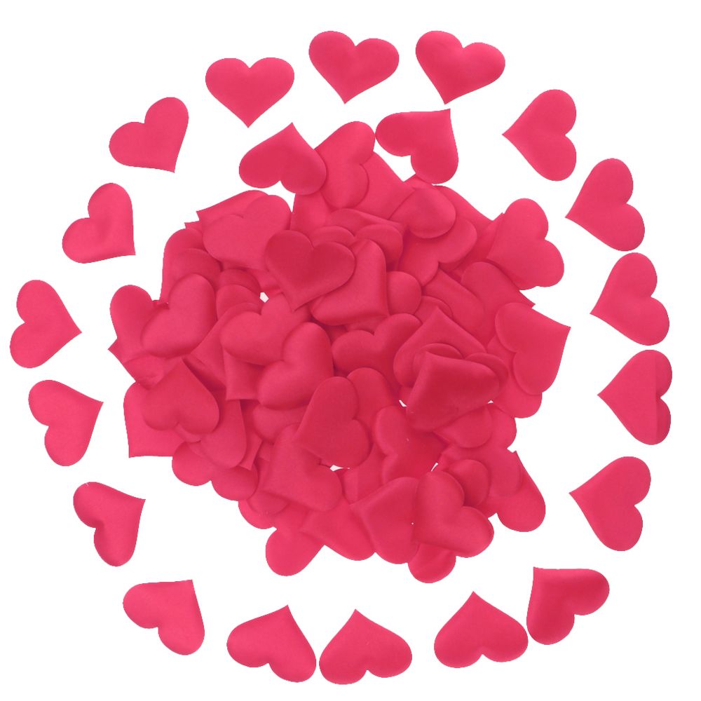 marque generique - éponge coeur pétales - anniversaire de mariage confetti rose redn 5cm - Objets déco
