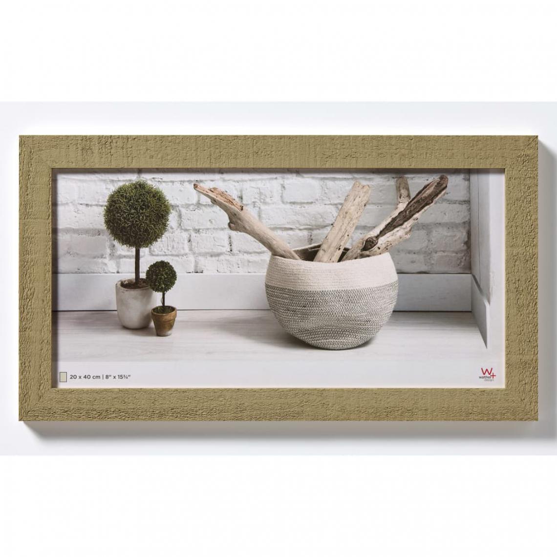 Walther - Walther Design Cadre photo Home 20x40 cm Marron beige - Cadres, pêle-mêle