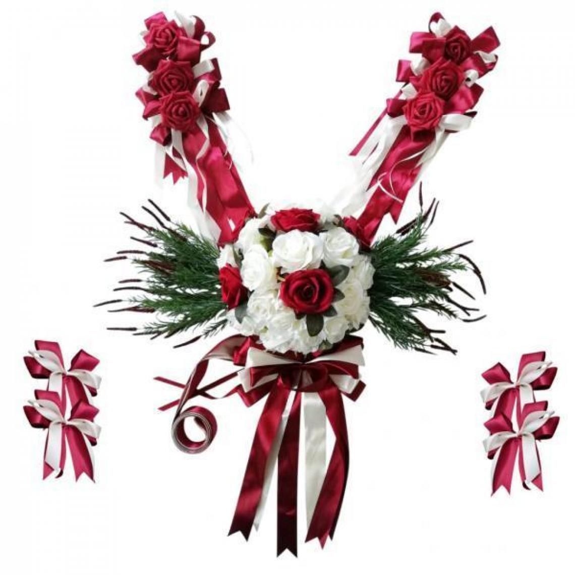 marque generique - décoration de voiture de mariage floral - Objets déco