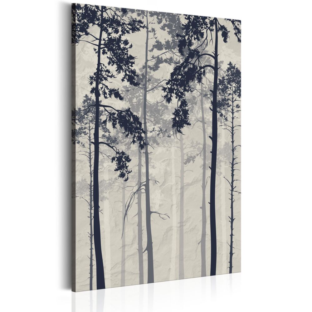 Bimago - Tableau - Forest In Fog - Décoration, image, art | Paysages | Arbres | - Tableaux, peintures