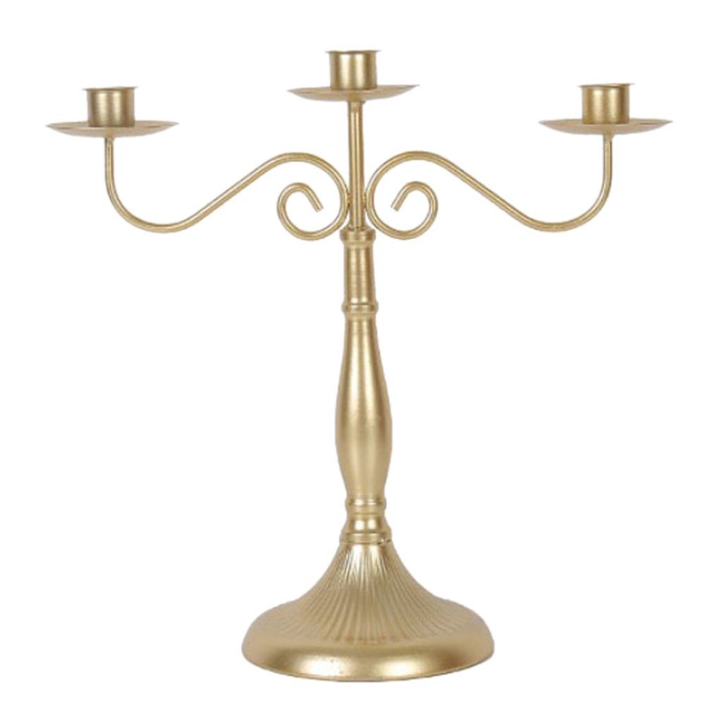 marque generique - pilier dîner bougeoir bougeoir stand pour mariage décor d or l - Bougeoirs, chandeliers
