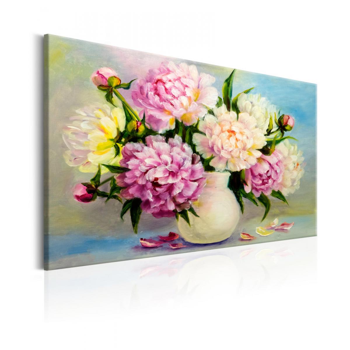 Artgeist - Tableau - Peonies: Bouquet of Happiness 120x80 - Tableaux, peintures