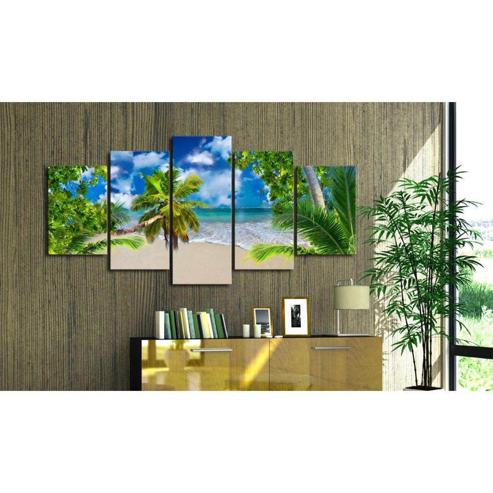 marque generique - 100x50 Tableau Paysage marin Paysages Stylé Summer time - Tableaux, peintures