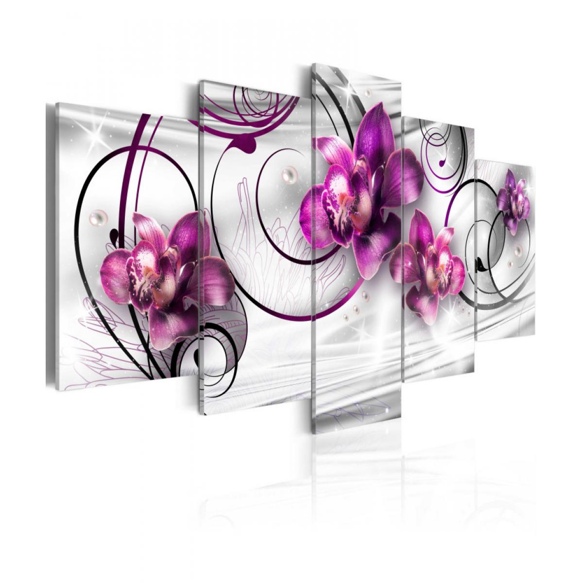 Artgeist - Tableau - Orchids and Pearls 100x50 - Tableaux, peintures