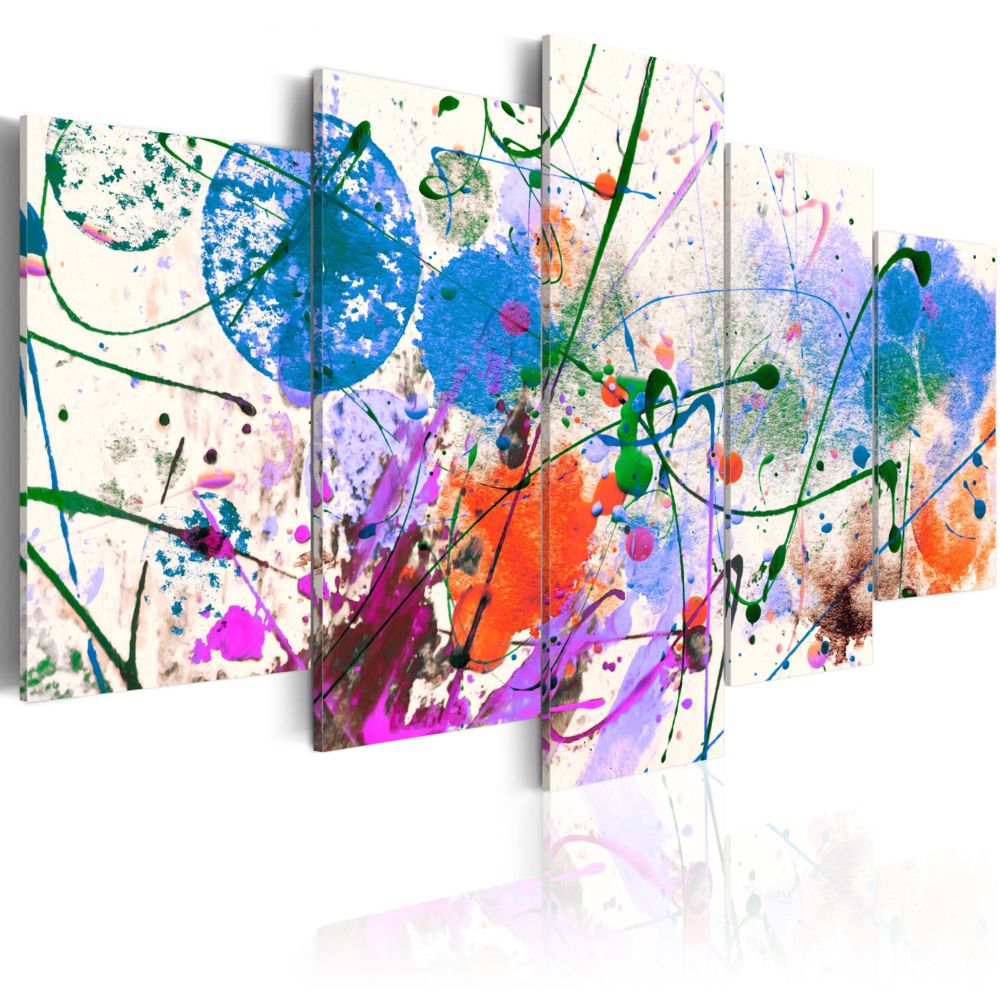 Bimago - Tableau - Artist's Fun - Décoration, image, art | Abstraction | Multicolores | - Tableaux, peintures