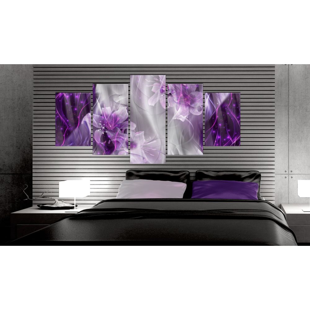 marque generique - 200x100 Tableau sur verre acrylique Magnifique Purple Utopia [Glass] - Tableaux, peintures