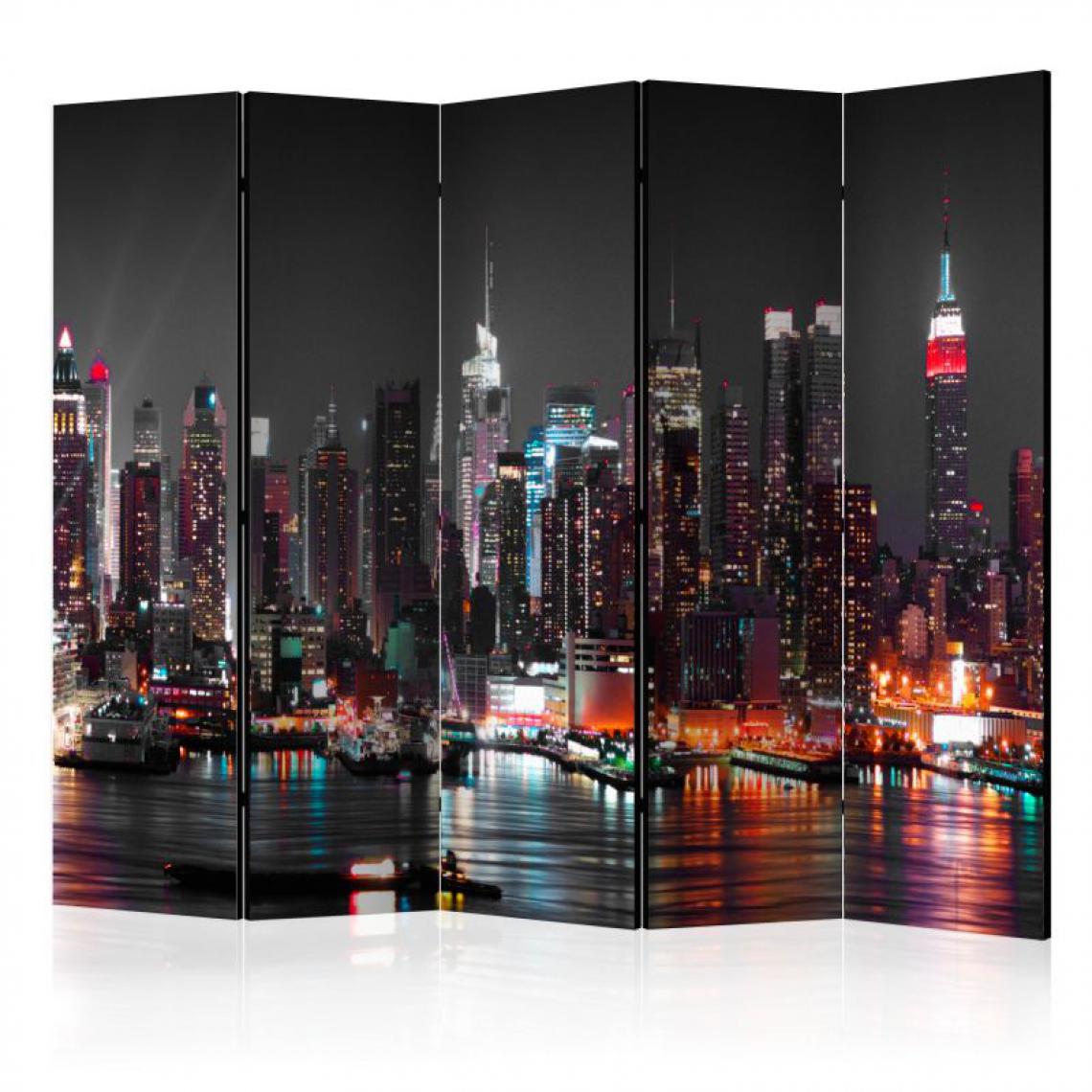 Artgeist - Paravent 5 volets - Insomnia in New York II [Room Dividers] .Taille : 225x172 - Paravents