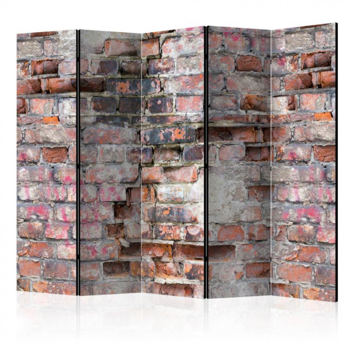 Artgeist - Paravent 5 volets - Old Wall II [Room Dividers] .Taille : 225x172 - Paravents
