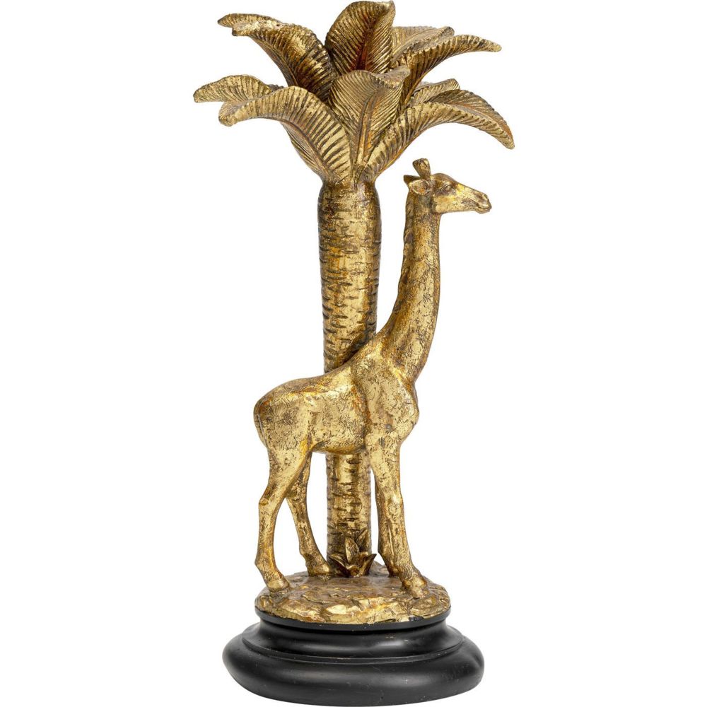 Karedesign - Bougeoir girafe palmier doré 97cm Kare Design - Bougeoirs, chandeliers