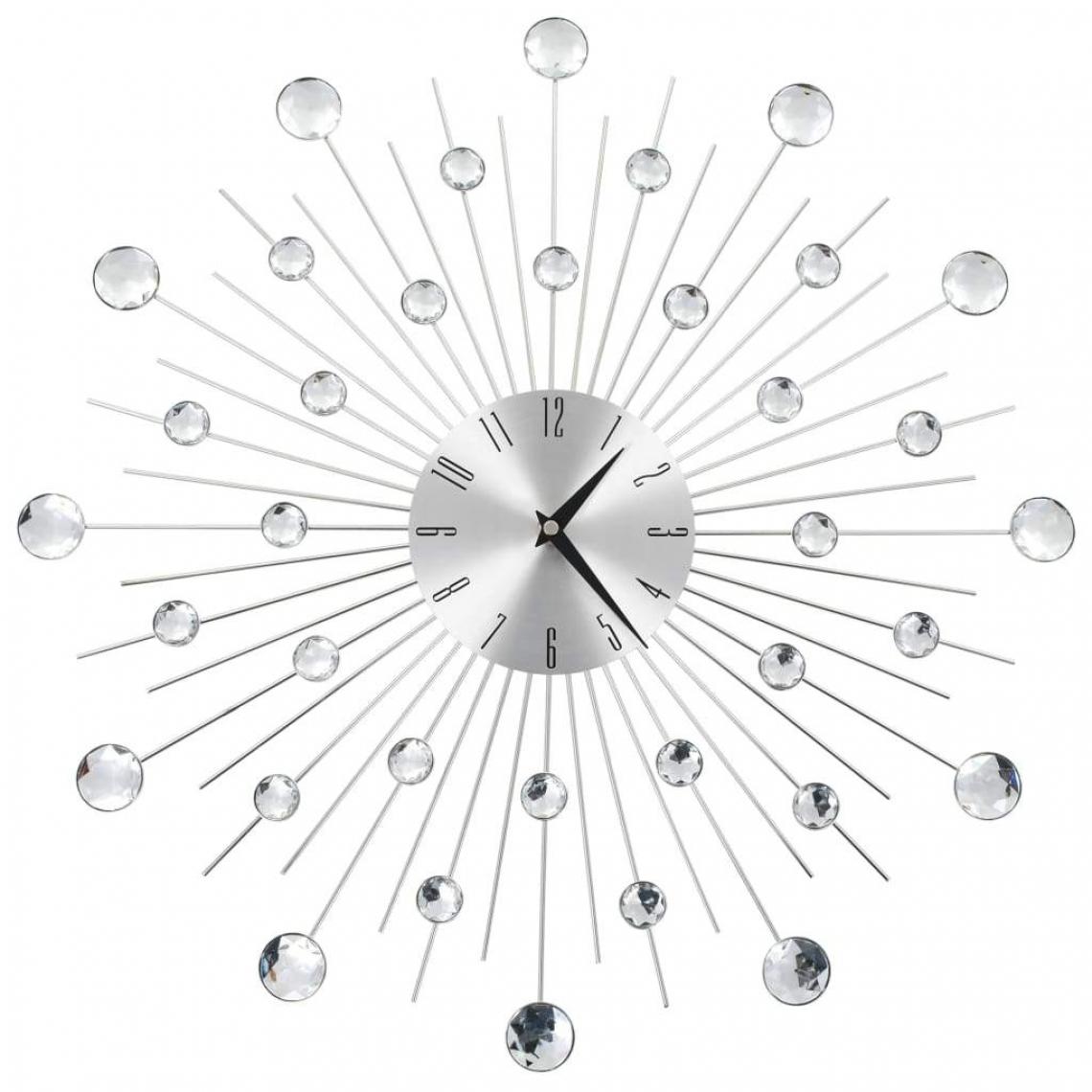 Decoshop26 - Horloge murale avec mouvement à quartz Design moderne 50 cm DEC022273 - Horloges, pendules