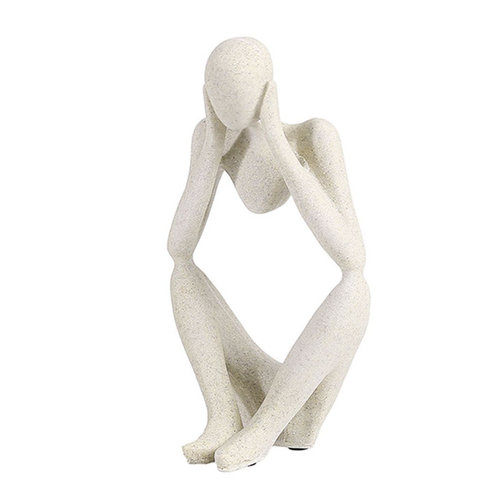Generic - Figure abstraite moderne ornement minimaliste penseur Statue décorations pour la maison - C - Objets déco