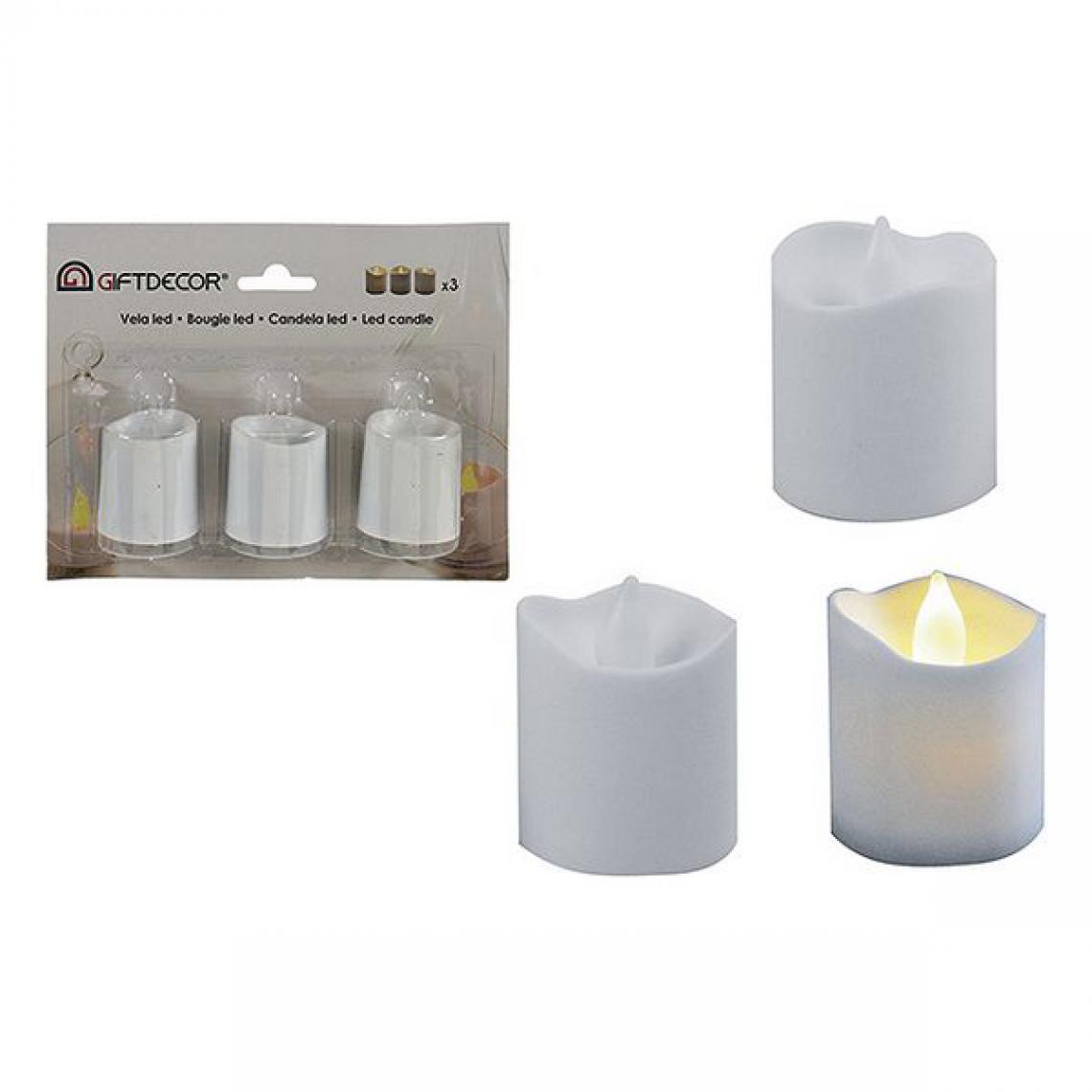 Unknown - Bougie LED Blanc (3 Pièces) - Bougies