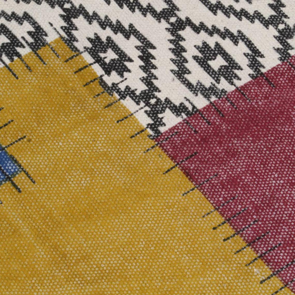 Icaverne - Icaverne - Petits tapis ligne Tapis tissé à la main Coton 200x290 cm Imprimé Multicolore - Tapis