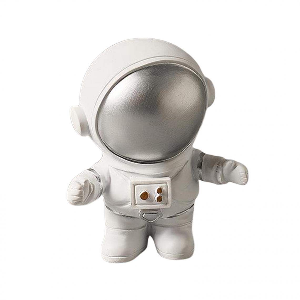 marque generique - Astronaute Statue Figurine Sculpture Bureau Décor À La Maison Assis Sur La Lune - Statues