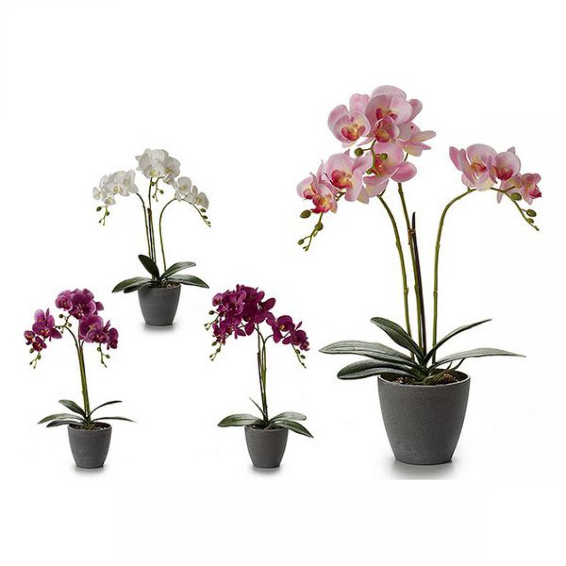 Unknown - Pot Gris (17 x 48 x 34 cm) - Plantes et fleurs artificielles