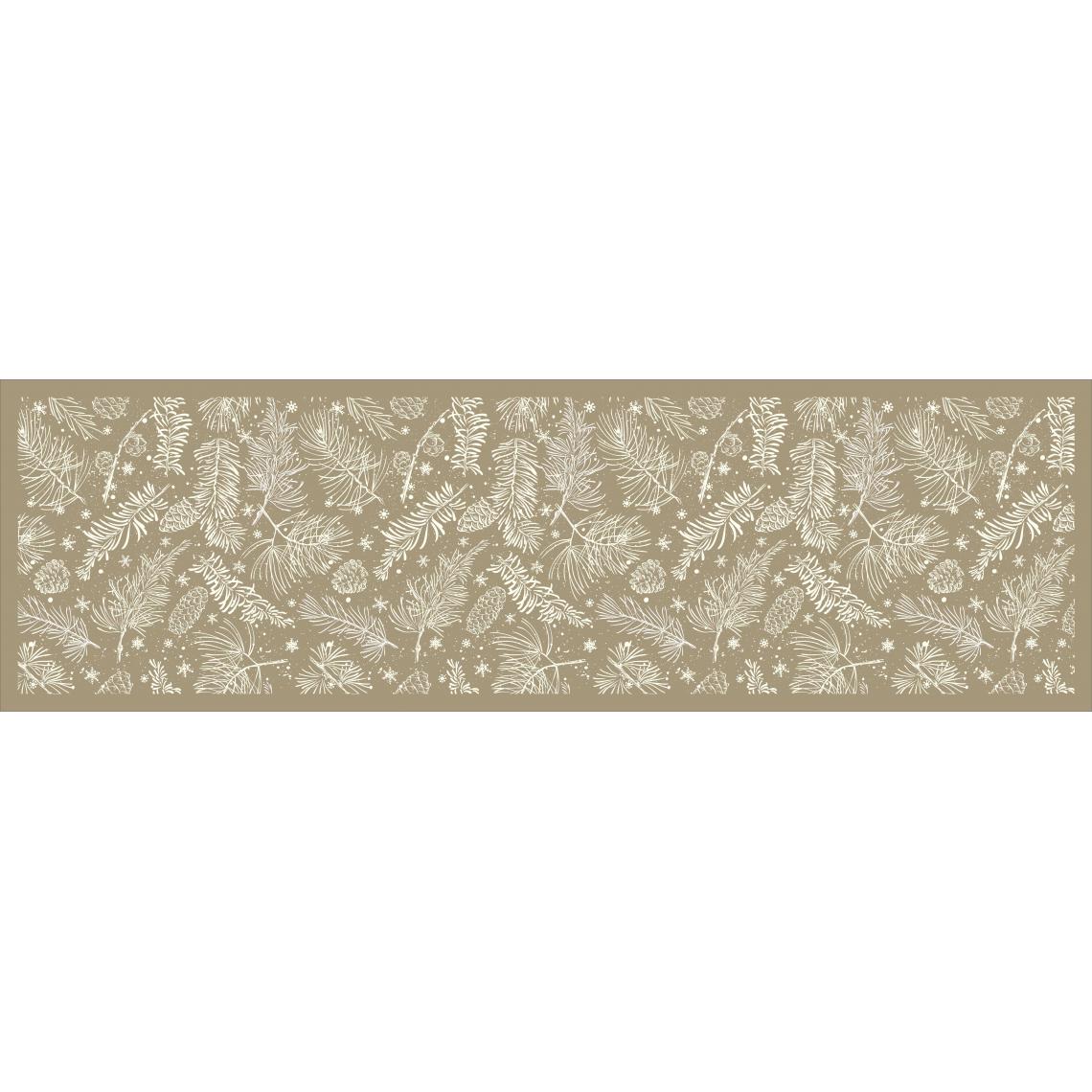 Alter - Chemin de cuisine, 100% Made in Italy, Tapis antitache avec impression numérique, Tapis antidérapant et lavable, Nordic - Modèle Cesario, 180x52 cm - Tapis