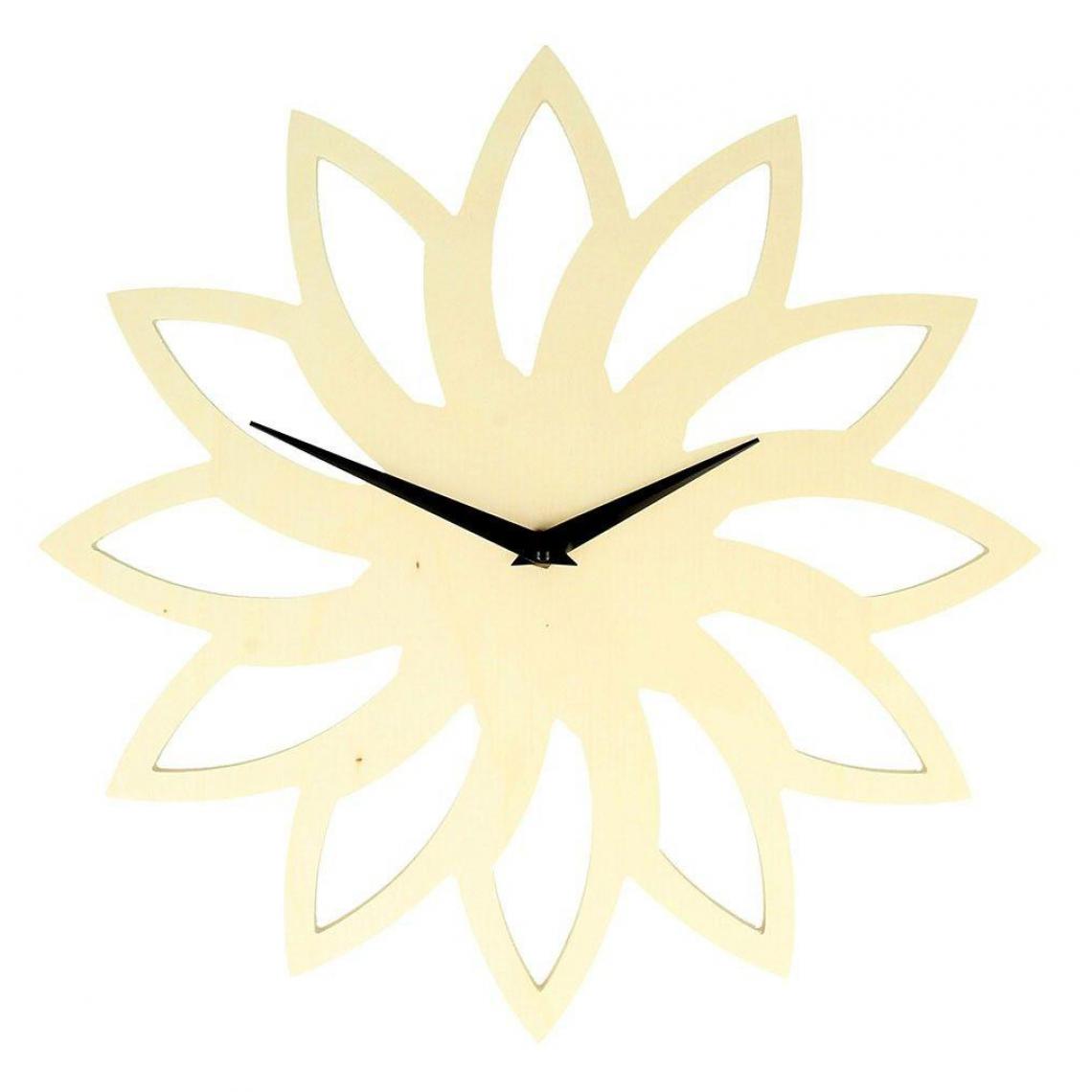 Artemio - Horloge en bois soleil Ø 30 cm - Objets déco