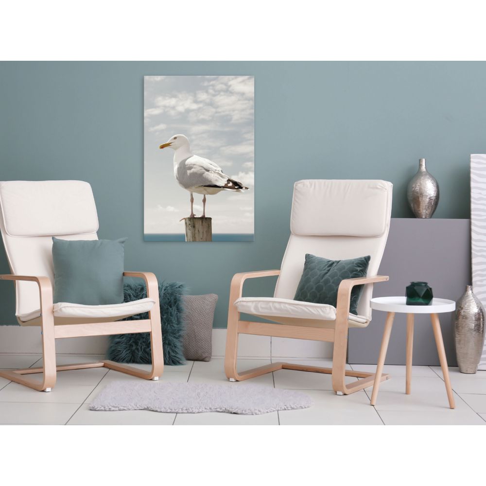 marque generique - 80x120 Tableau Oiseaux Animaux Chic Seagull (1 Part) Vertical - Tableaux, peintures