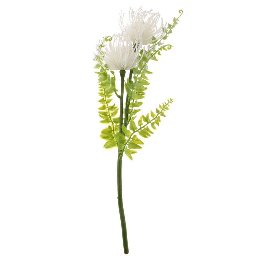 marque generique - Simulation Pincushion Flower Garden Fleurs décoratives avec tige blanche - Plantes et fleurs artificielles
