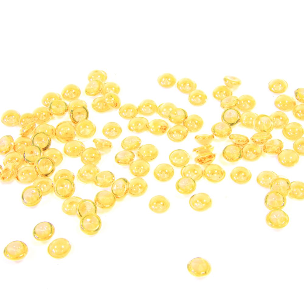 Visiodirect - Lot de 12 Boîtes de Perles de pluie coloris Jaune Vif - 80 grs - Objets déco