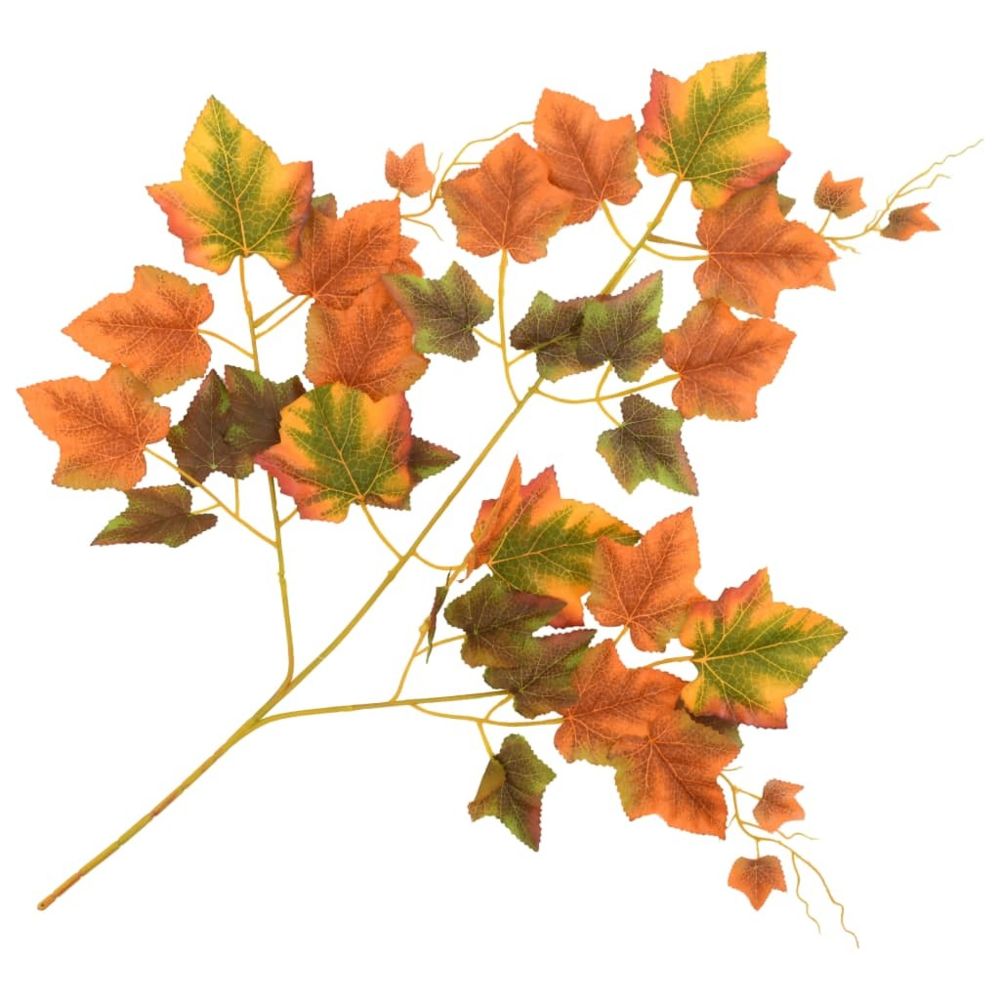 marque generique - Icaverne - Fleurs et plantes artificielles collection 10 pcs Feuilles artificielles de raisin Rouge 70 cm - Plantes et fleurs artificielles