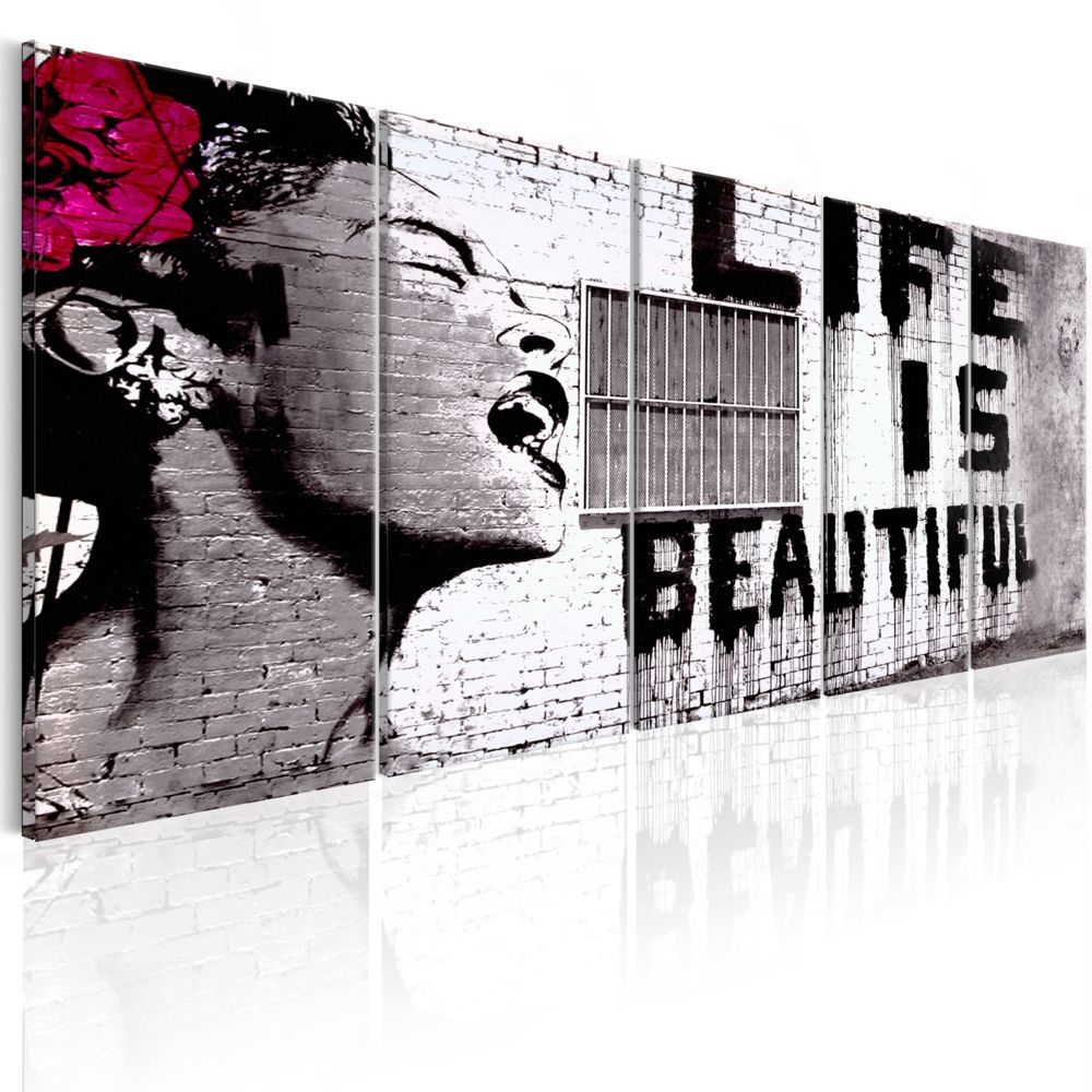 Bimago - Tableau - Banksy: Life is Beautiful - Décoration, image, art | Art urbain | - Tableaux, peintures