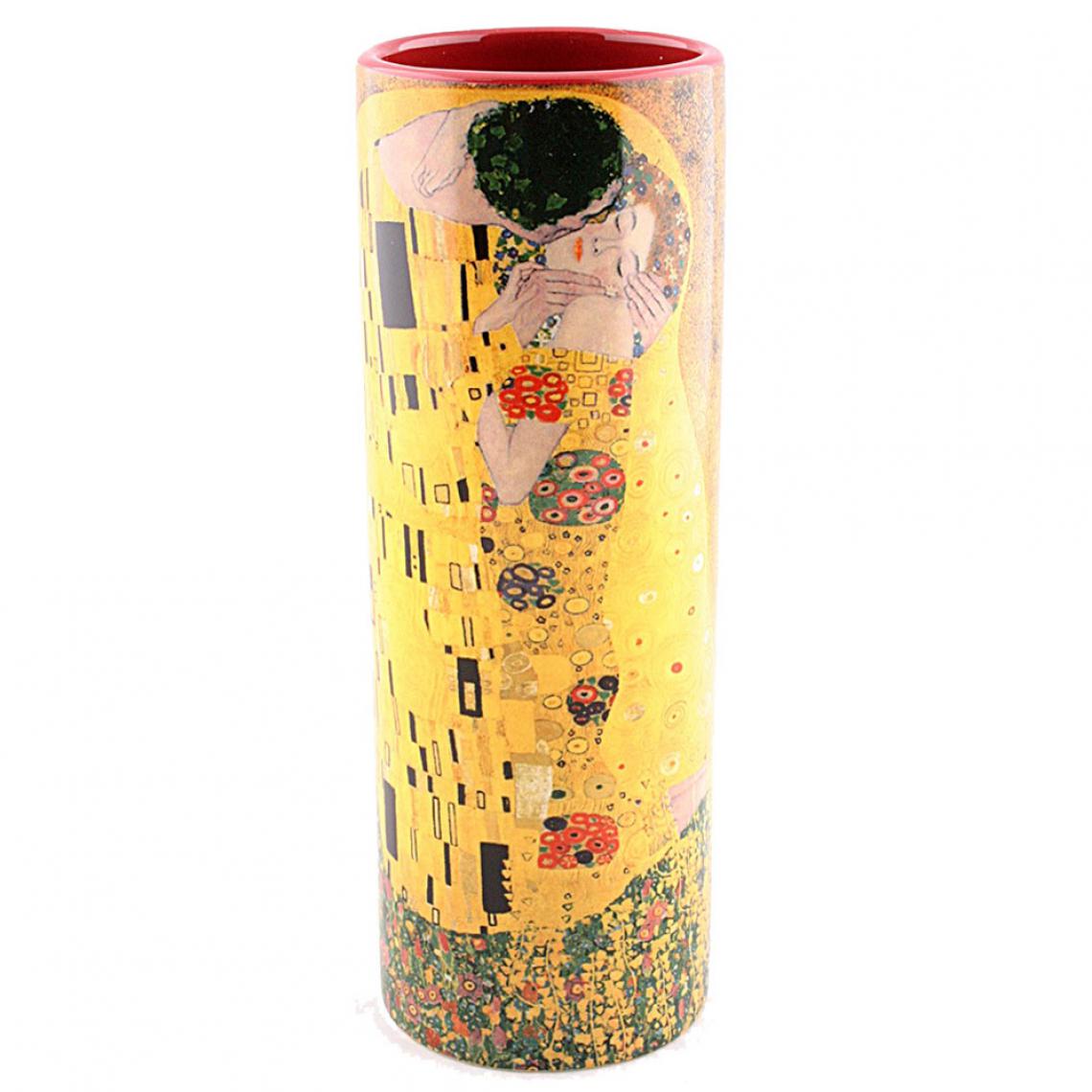 Parastone - Vase en céramique Allongé Klimt - Le Baiser - Vases