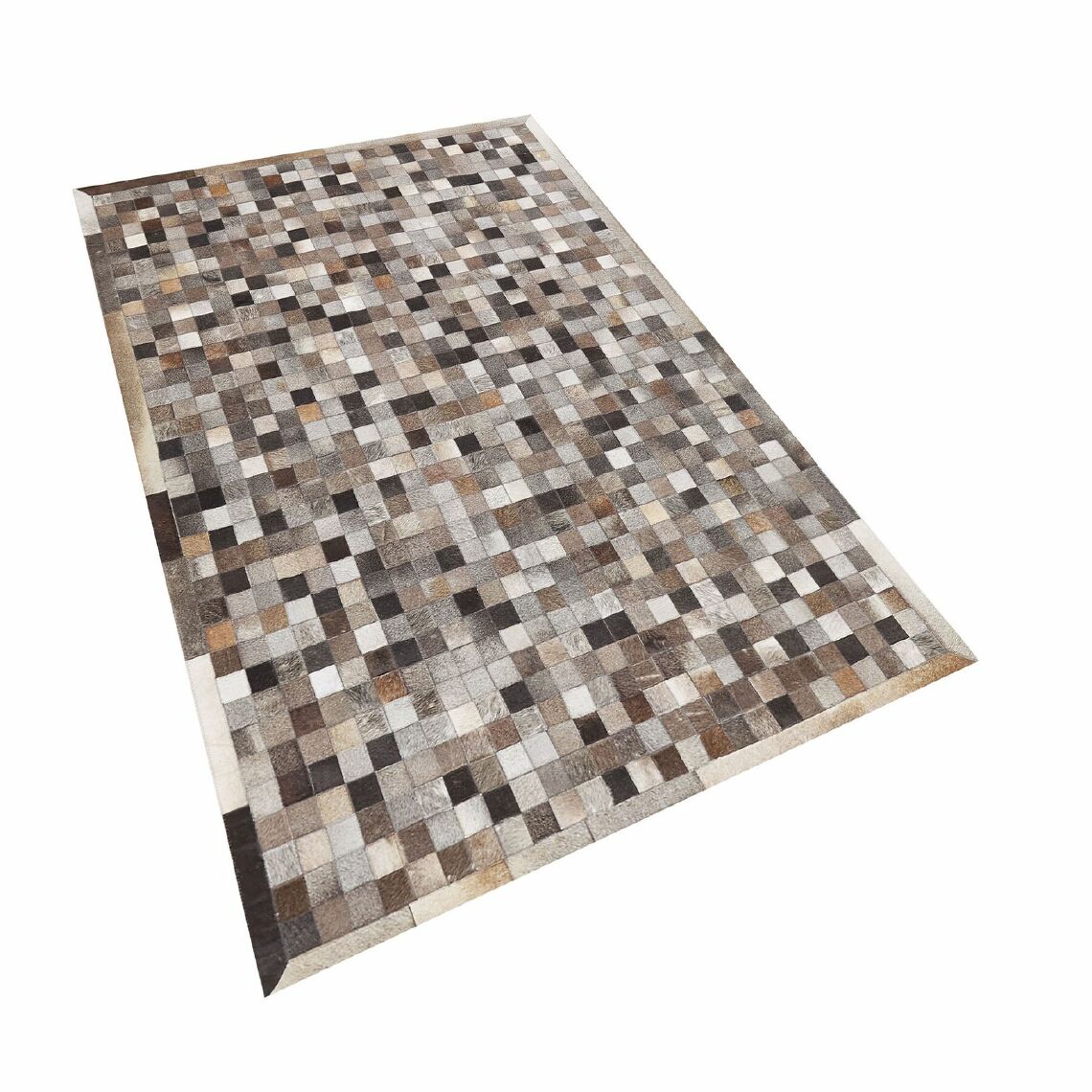 Beliani - Tapis patchwork en cuir multicolore 140 x 200 cm ARMUTLU - Tapis