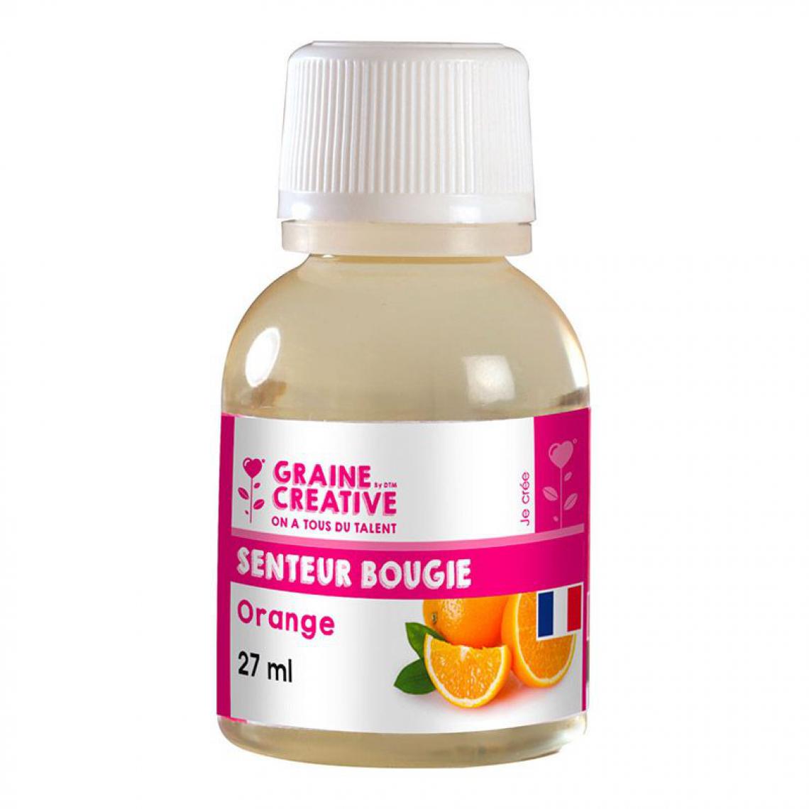 Graines Creatives - Parfum pour bougie - senteur Orange 27 ml - Bougies