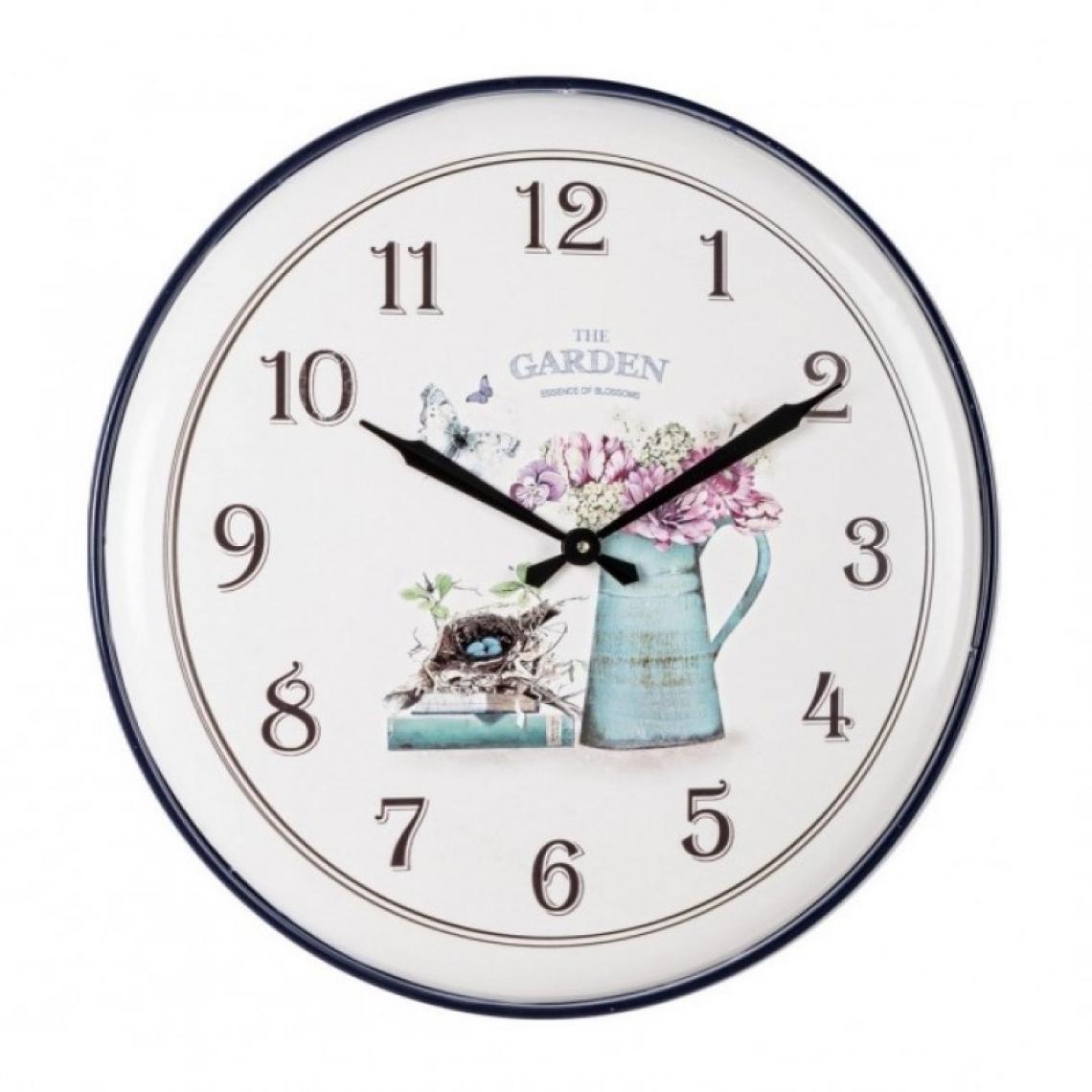 Webmarketpoint - Horloge murale en fer Gardeny D62 cm - Horloges, pendules