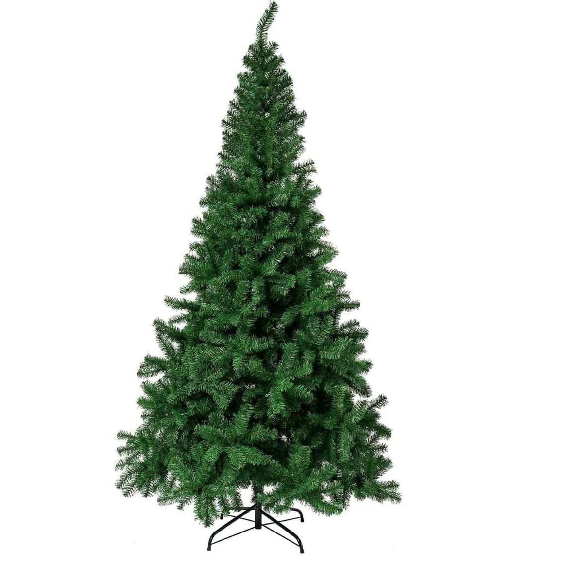 Toilinux - Sapin de Noël branches épaisses Laponie - H. 400 cm - Vert - Sapin de Noël