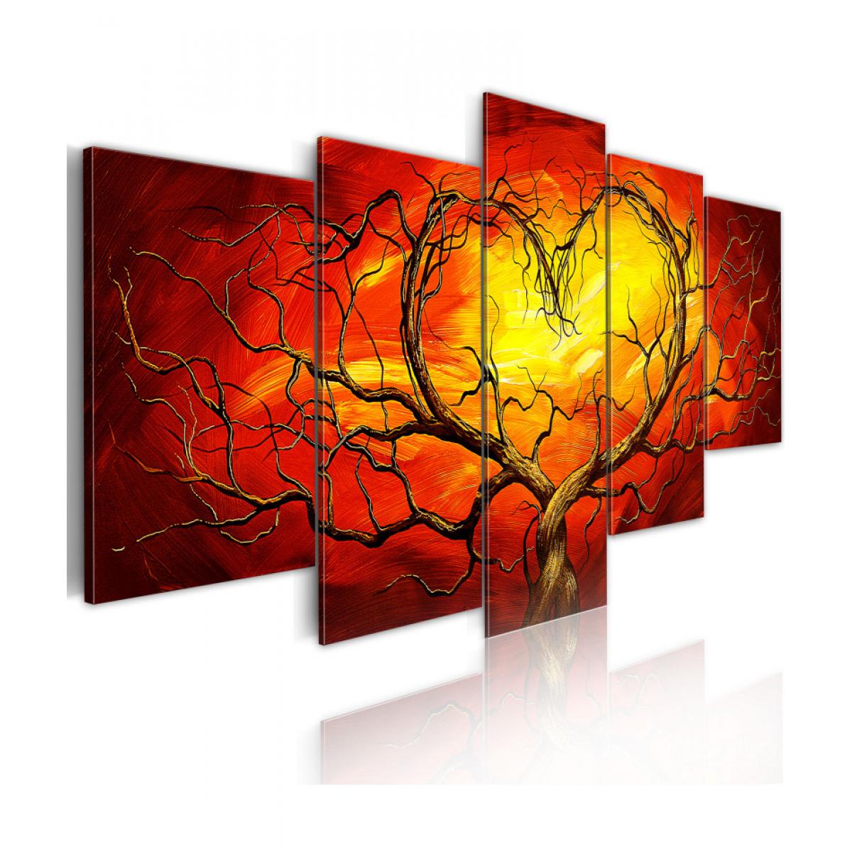 Artgeist - Tableau - Coeur brûlant 200x100 - Tableaux, peintures