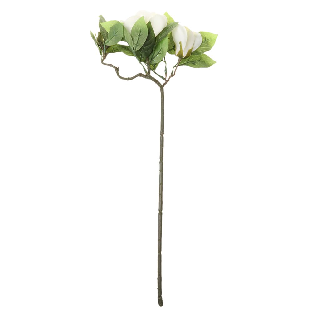 marque generique - 1 X Gardenia Artificielle Fleur En Soie De La Tige Pour La Maison Mariage Décor Ivoire - Plantes et fleurs artificielles