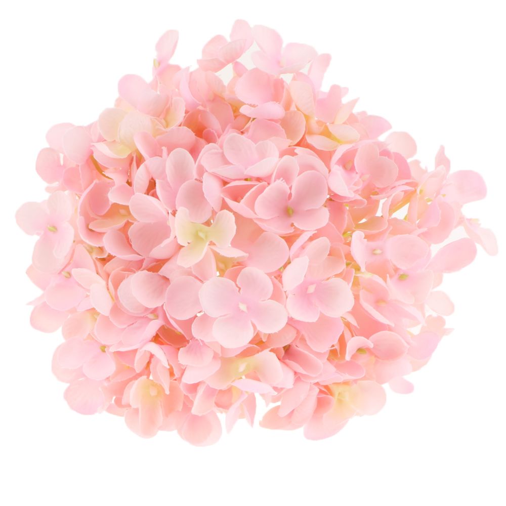 marque generique - hortensia artificiel fleur de soie arrangements floraux rose clair - Plantes et fleurs artificielles