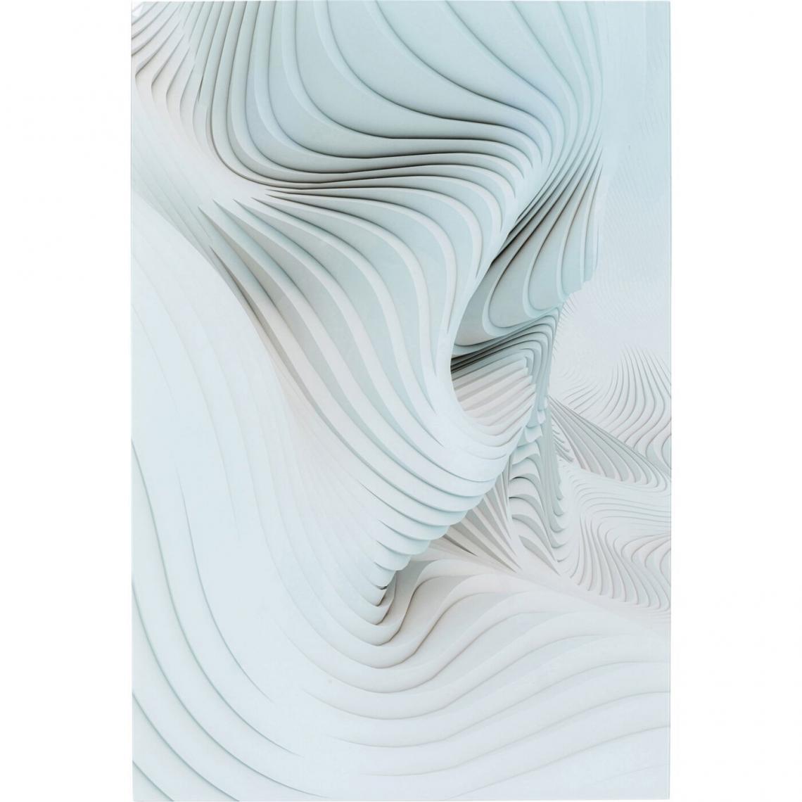 Karedesign - Tableau en verre vague abstraite 80x120cm Kare Design - Tableaux, peintures